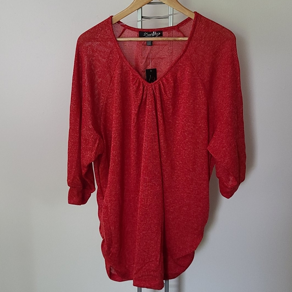 Knit V Neck Top